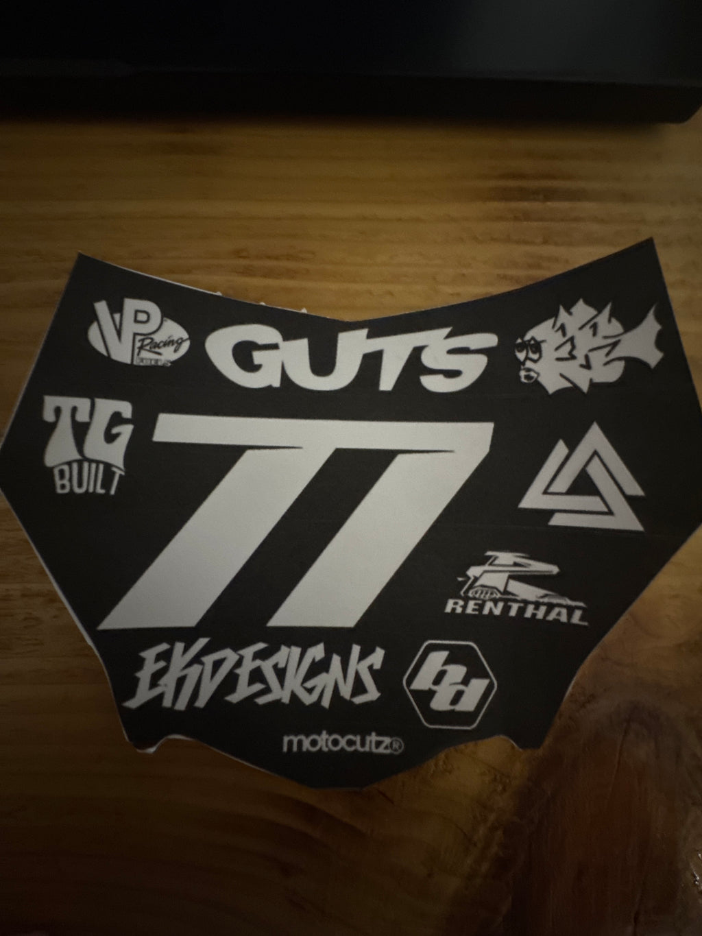 Moto cutz decal